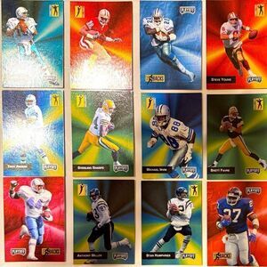 1993 special set of cards by Playoff features The Backs and Connections 16 cards